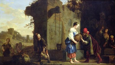 Eliezer and Rebecca at the Well by Salomon de Bray